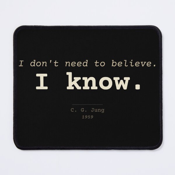 Item preview, Carl Jung "I Know" Quote designed and sold by Will-to-Power.