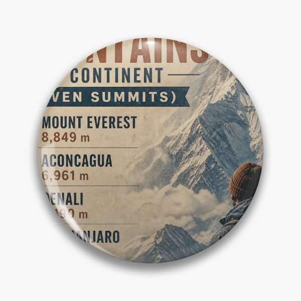 Item preview, Seven Summits Vintage Expedition Poster Design designed and sold by Jandedan.