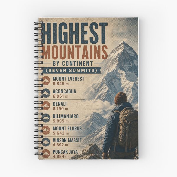 Item preview, Seven Summits Vintage Expedition Poster Design designed and sold by Jandedan.