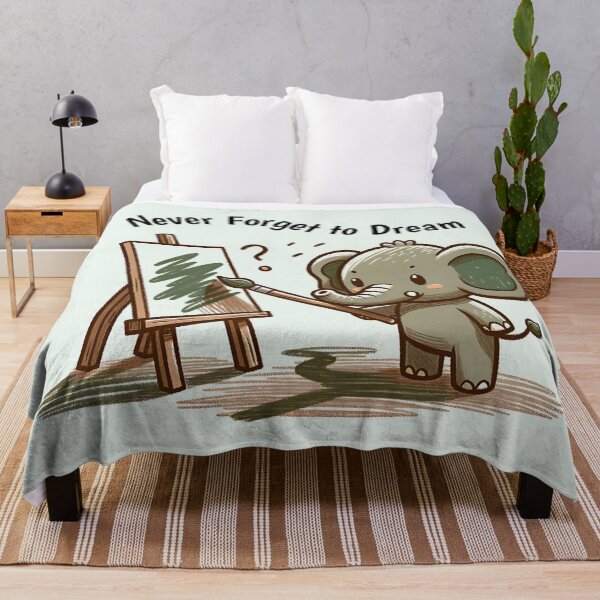 Item preview, Cute Artist Elephant Painting Canvas – Kawaii Animal Art Lover Design designed and sold by Sachie's Studio.