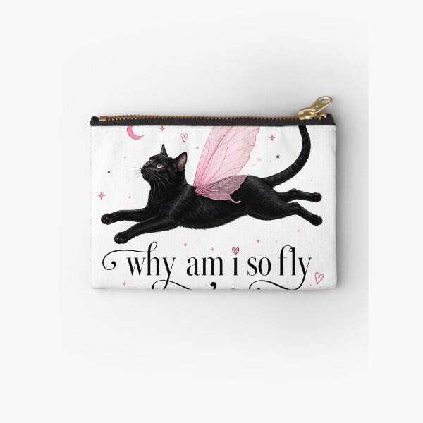 Item preview, Why Am I So Fly Black Cat Fairy Aesthetic Art designed and sold by VGAfanatic.