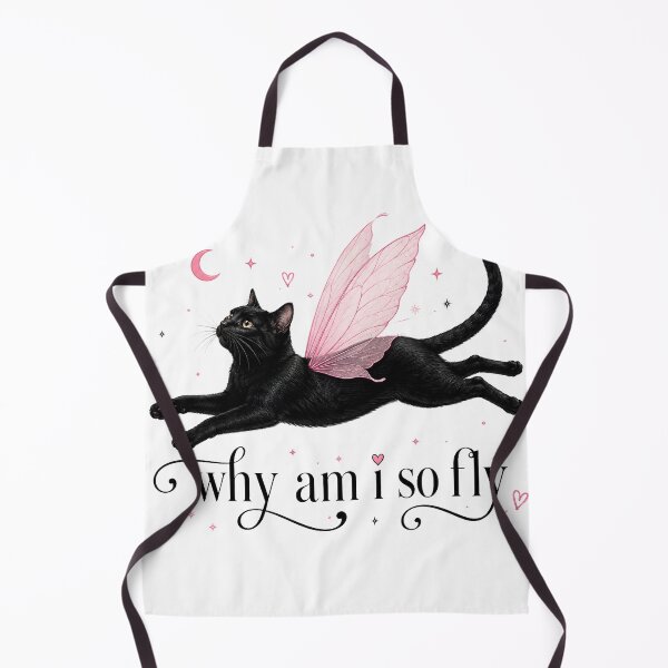Item preview, Why Am I So Fly Black Cat Fairy Aesthetic Art designed and sold by VGAfanatic.