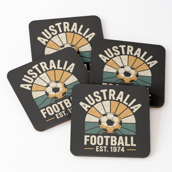 Item preview, Vintage Australia Football Est 1974 Retro Soccer Fan designed and sold by EXATEES  ⭐⭐⭐⭐⭐.