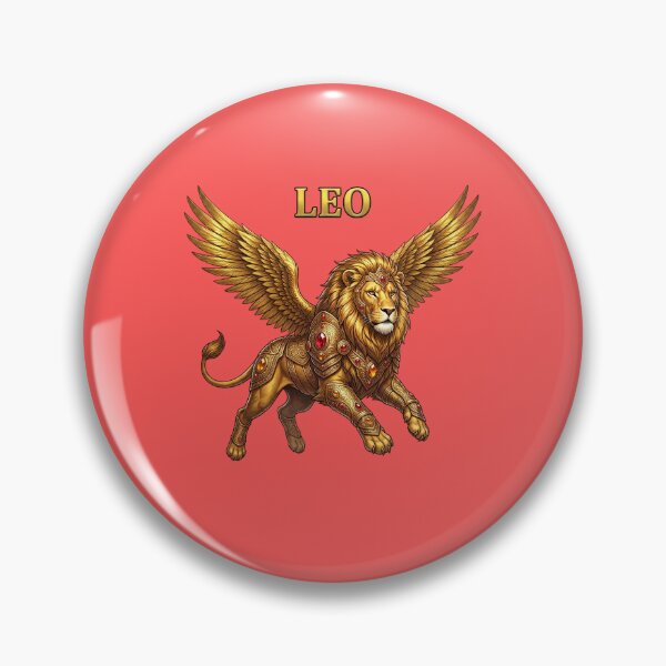 Item preview, Golden Leo Zodiac Winged Lion Design designed and sold by Utopian-Magic.
