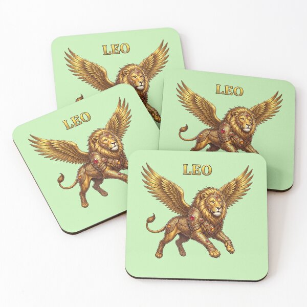 Item preview, Golden Leo Zodiac Winged Lion Design designed and sold by Utopian-Magic.