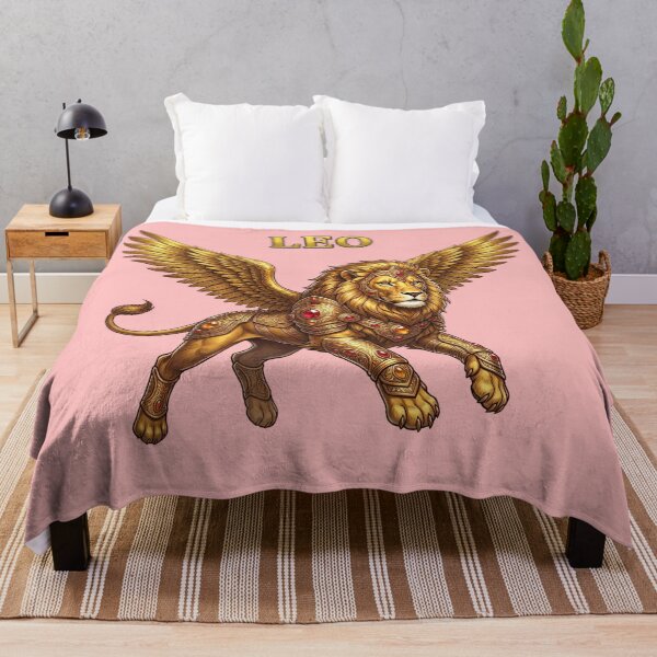 Item preview, Golden Leo Zodiac Winged Lion Design designed and sold by Utopian-Magic.