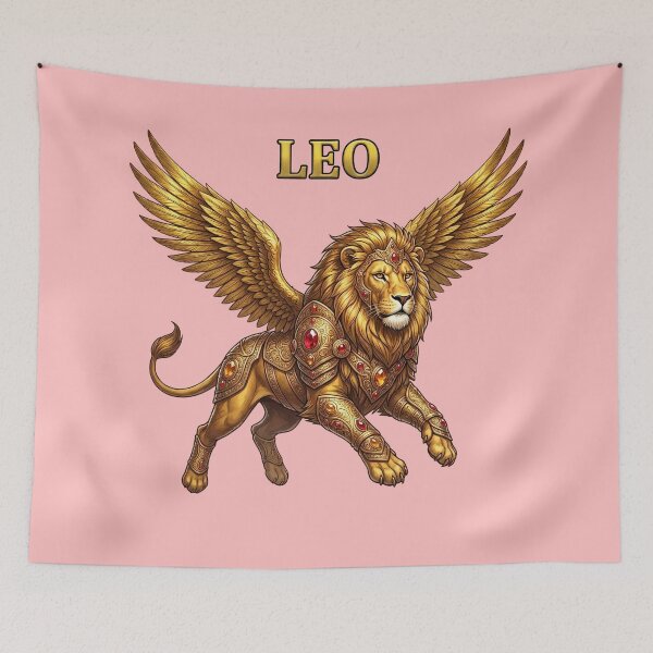 Item preview, Golden Leo Zodiac Winged Lion Design designed and sold by Utopian-Magic.