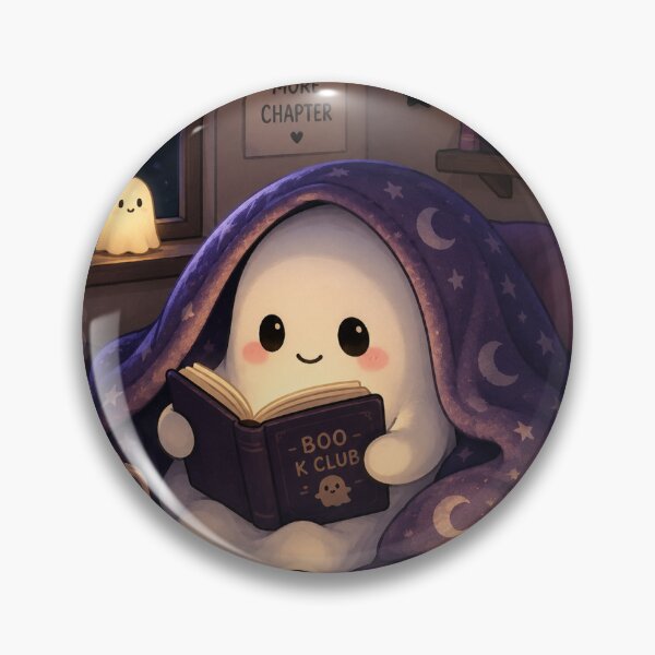 Item preview, Cozy Ghost Reading Time designed and sold by QuirkNest Studio .