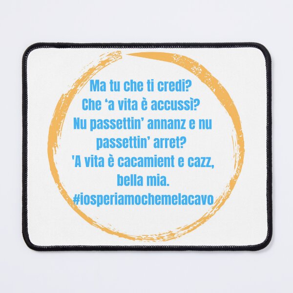 Item preview, Io Speriamo Che Me La Cavo - Classic Movie Quote designed and sold by FantaGhiro87.