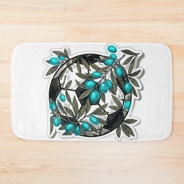 Item preview, Retro 90s Football Olive Tree Branch Blue Soccer 2026 Aesthetic designed and sold by Fatomfatom.