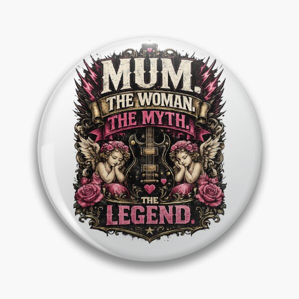 Item preview, Mum The Woman The Myth The Legend Rock Design designed and sold by LeCoinDeFredPro.