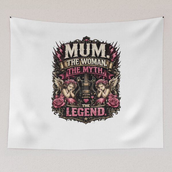 Item preview, Mum The Woman The Myth The Legend Rock Design designed and sold by LeCoinDeFredPro.