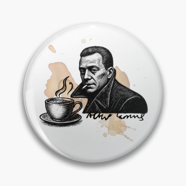 Item preview, Albert Camus and Coffee Culture designed and sold by Writer Quotes.
