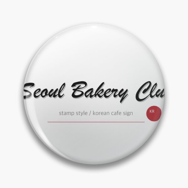 Item preview, Seoul Bakery Club Calligraphy Minimal Typography Quote designed and sold by radou88.