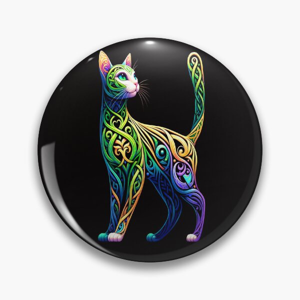 Item preview, Mythical Celtic Knots Norse Cat Art designed and sold by Atteestude.