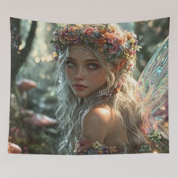 Item preview, Enchanted Flower Crown Forest Fairy designed and sold by Petal & Pattern Co.