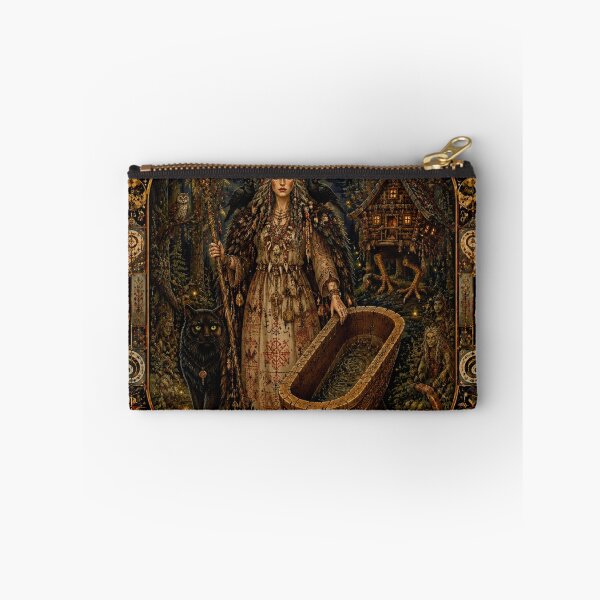Item preview, Baba Yaga - The Guardian Between Worlds, Slavic Forest Mother, Dark Goddess of Wisdom, Chicken-Legged Hut, Art Nouveau Pagan Witch, Keeper of Ancient Secrets, Wild Spirit of the Woods designed and sold by Natalia-Vlad.