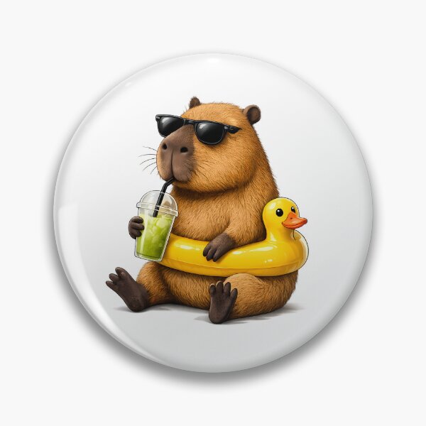 Item preview, Capybara on Vacation designed and sold by freeyurcho.