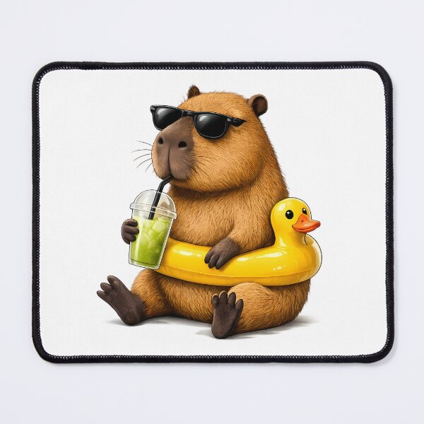 Item preview, Capybara on Vacation designed and sold by freeyurcho.