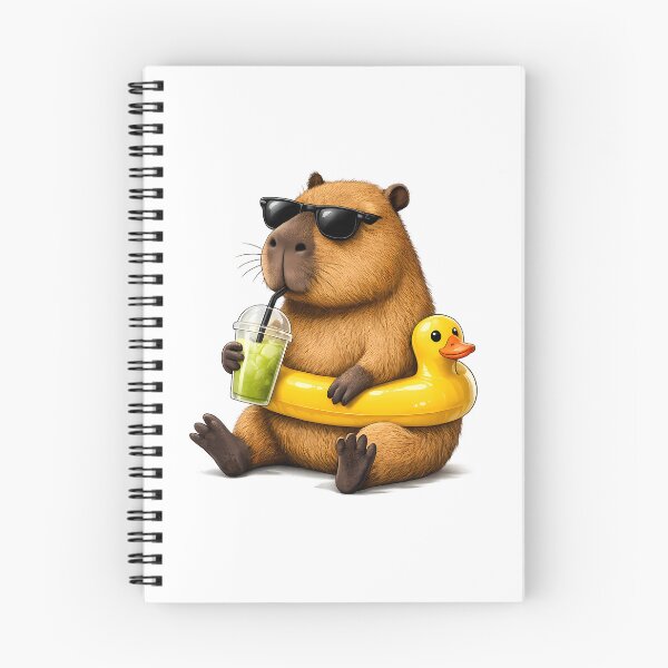 Item preview, Capybara on Vacation designed and sold by freeyurcho.