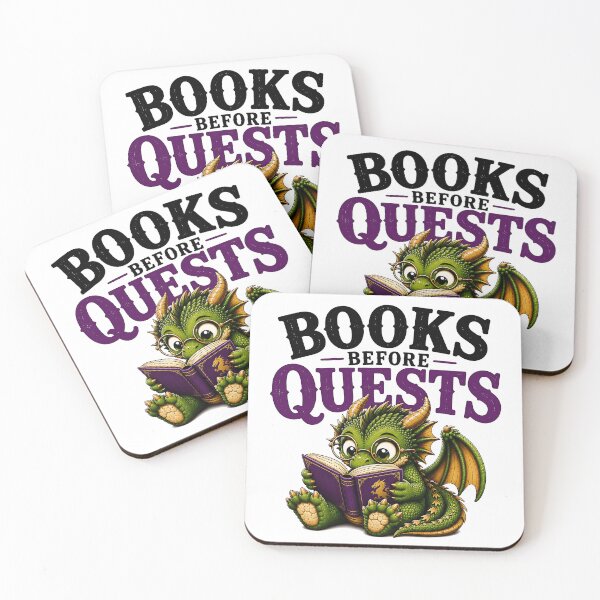 Item preview, Books Before Quests Fantasy Reader Dragon T-Shirt | Book Lover Dragon Reading Design designed and sold by Digital Culture Studio.