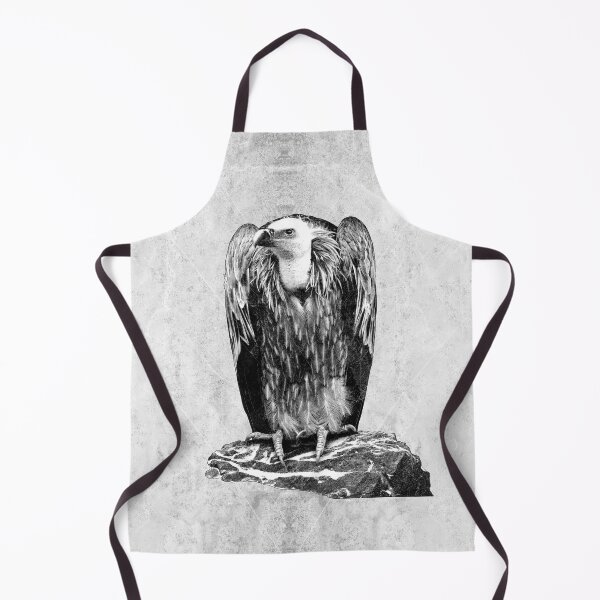 Item preview, Eurasian Griffon Vulture Dark Raptor Portrait Rock Perch Art designed and sold by Ghoul Enterprises.