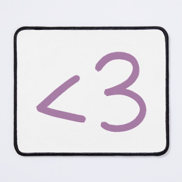 Item preview, Cute Text Heart Less Than Three Purple designed and sold by winterpumpkin.
