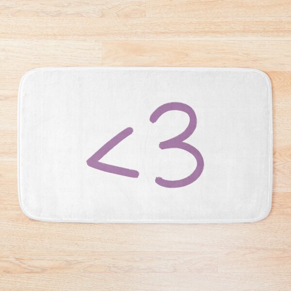 Item preview, Cute Text Heart Less Than Three Purple designed and sold by winterpumpkin.