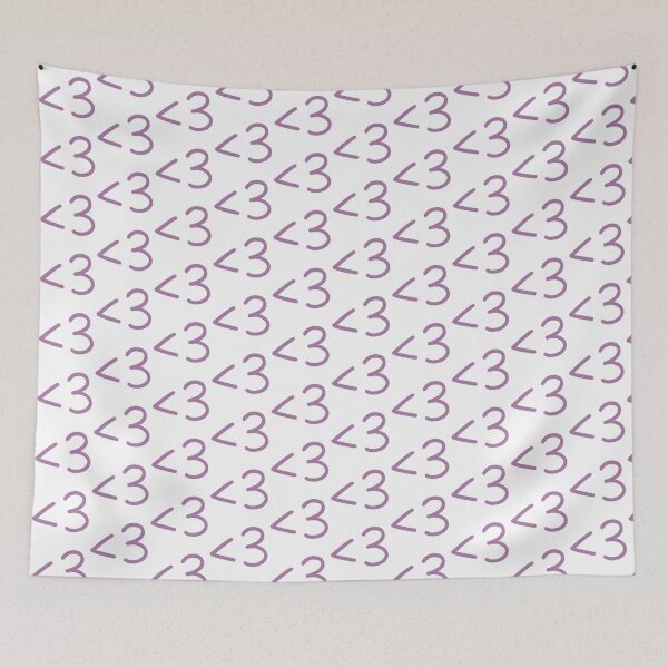 Item preview, Cute Text Heart Less Than Three Purple designed and sold by winterpumpkin.