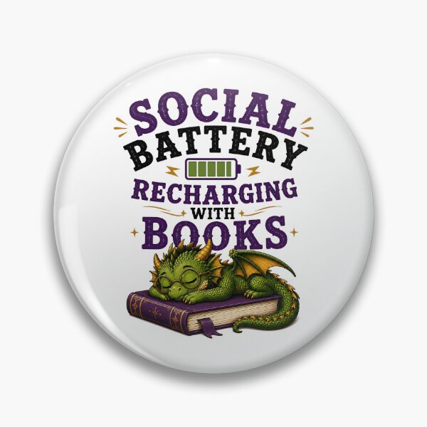 Item preview, Social Battery Recharging With Books Dragon Reader T-Shirt | Introvert Book Lover Design designed and sold by Digital Culture Studio.