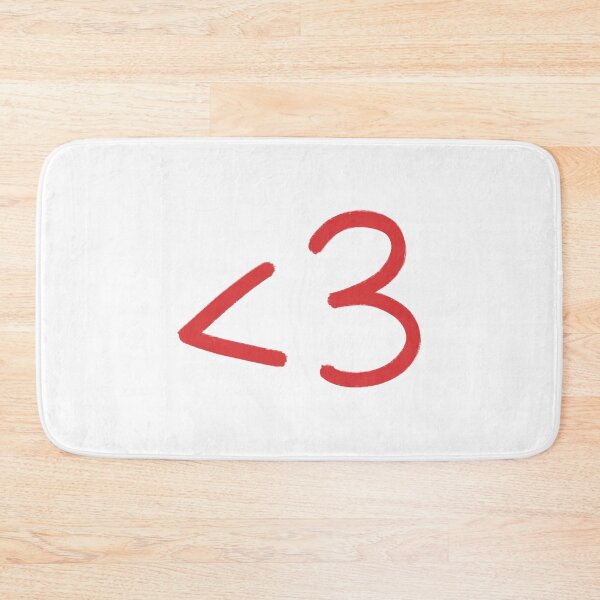 Item preview, Cute Text Heart Less Than Three Red designed and sold by winterpumpkin.