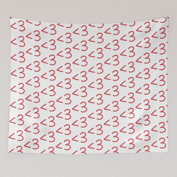 Item preview, Cute Text Heart Less Than Three Red designed and sold by winterpumpkin.