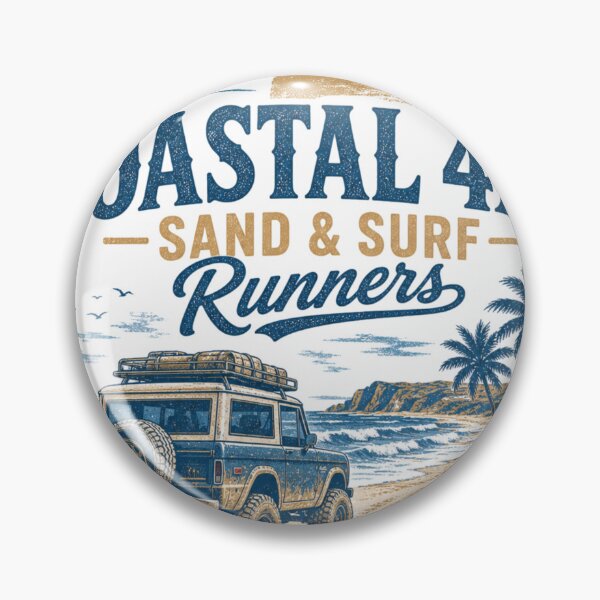 Item preview, Coastal 4x4 Sand & Surf Runners Beach Tee designed and sold by CurlyDogDesigns.