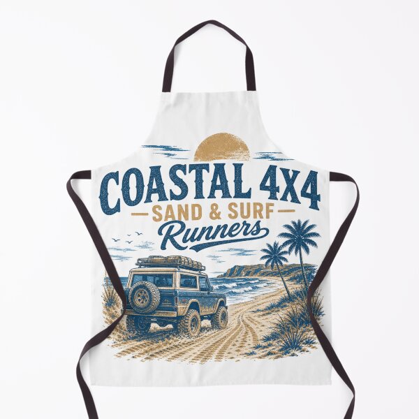 Item preview, Coastal 4x4 Sand & Surf Runners Beach Tee designed and sold by CurlyDogDesigns.