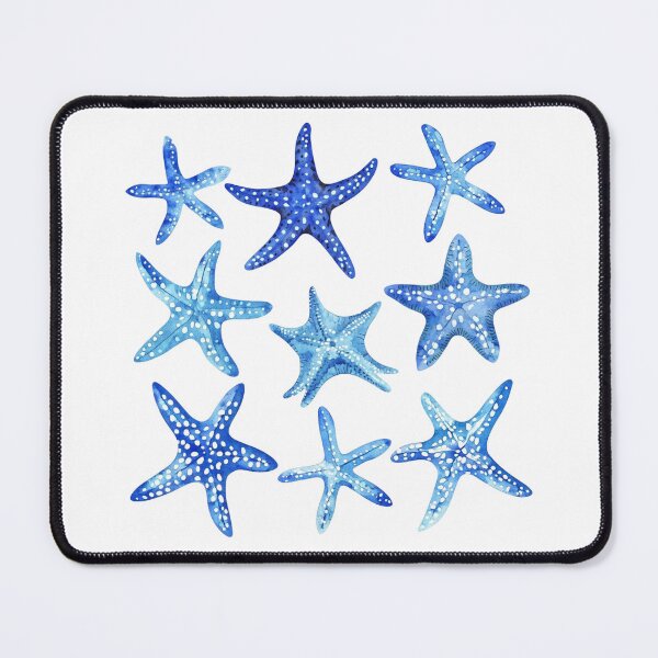 Item preview, Blue Watercolor Starfish T-Shirt for Beach Lovers | Coastal Starfish Sticker for Ocean Enthusiasts | Starfish Pattern Mug for Sea Life Fans | Nautical Starfish Tote Bag for Beach Days designed and sold by Noe Mill.