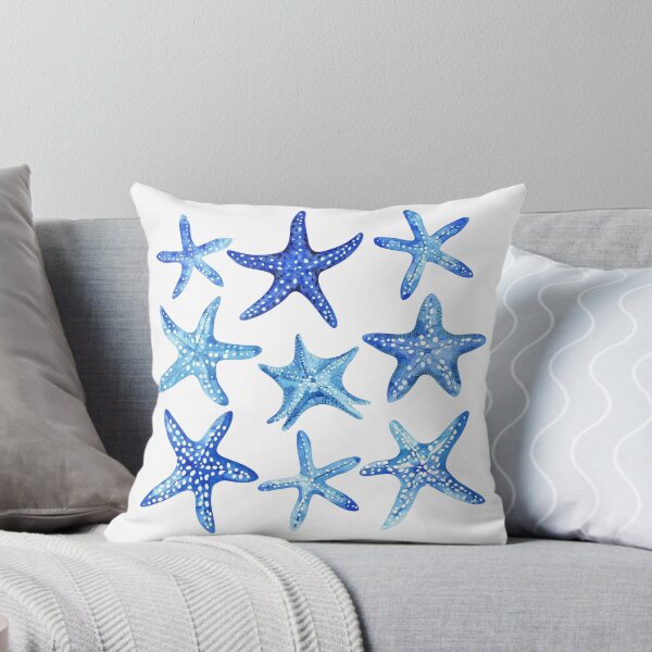 Item preview, Blue Watercolor Starfish T-Shirt for Beach Lovers | Coastal Starfish Sticker for Ocean Enthusiasts | Starfish Pattern Mug for Sea Life Fans | Nautical Starfish Tote Bag for Beach Days designed and sold by Noe Mill.