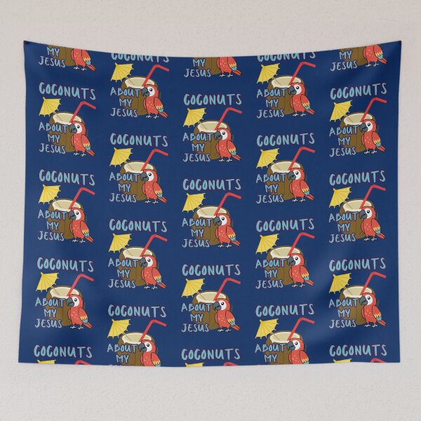 Item preview, Coconuts About Jesus Love Parrots Co Co Nuts Tropical Summer Drink designed and sold by Forevermore.