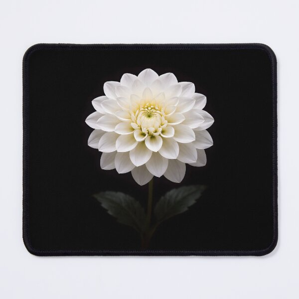 Item preview, Elegant White Dahlia Flower Botanical Bloom designed and sold by bellaever.