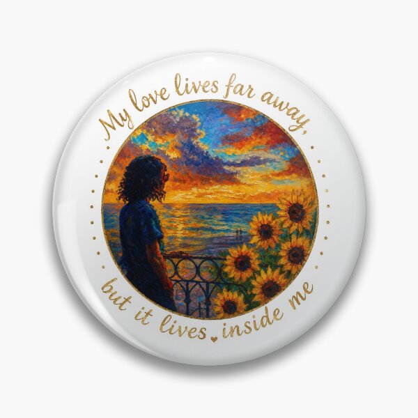Item preview, My Love Lives Far Away - Long Distance Romance Oil Painting designed and sold by mimiartes.