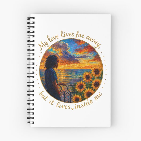 Item preview, My Love Lives Far Away - Long Distance Romance Oil Painting designed and sold by mimiartes.