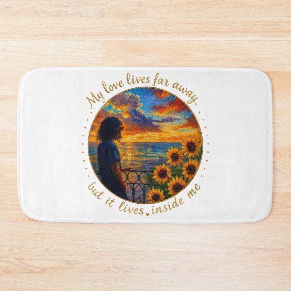 Item preview, My Love Lives Far Away - Long Distance Romance Oil Painting designed and sold by mimiartes.