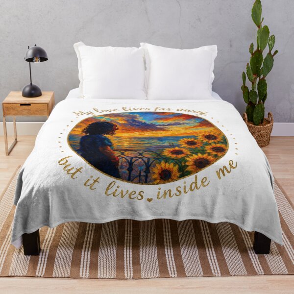 Item preview, My Love Lives Far Away - Long Distance Romance Oil Painting designed and sold by mimiartes.