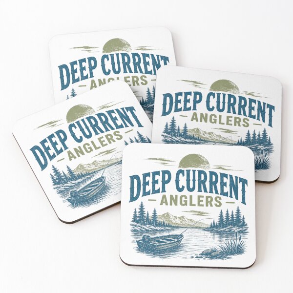 Item preview, Deep Current Anglers Fishing Tee | Gift for Fishermen designed and sold by CurlyDogDesigns.