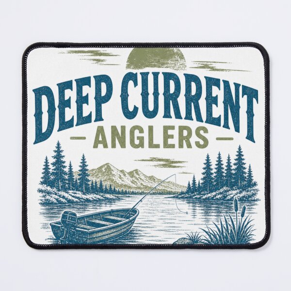 Item preview, Deep Current Anglers Fishing Tee | Gift for Fishermen designed and sold by CurlyDogDesigns.