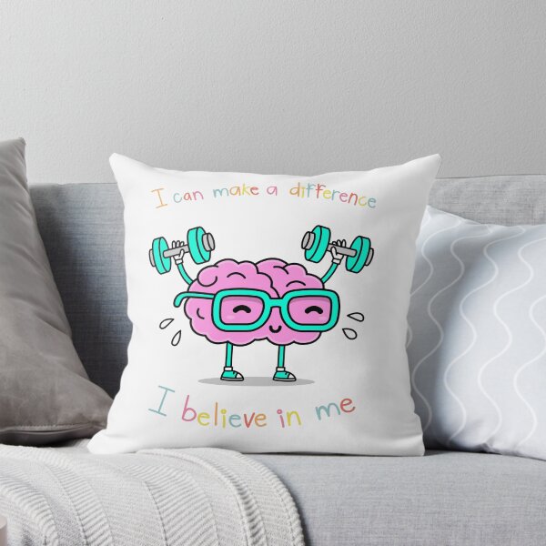 Item preview, Believe in Yourself Cute Brain Motivation designed and sold by Emianartstudio.