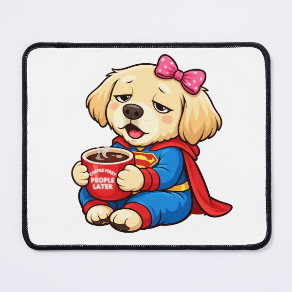 Item preview, Coffee First People Later Funny Dog T-Shirt designed and sold by Leogasup.