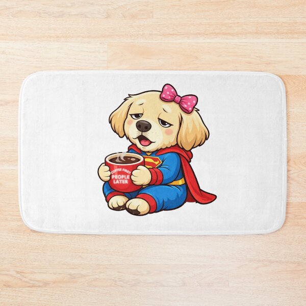Aperçu de l'œuvre Coffee First People Later Funny Dog T-Shirt créée et vendue par Leogasup.