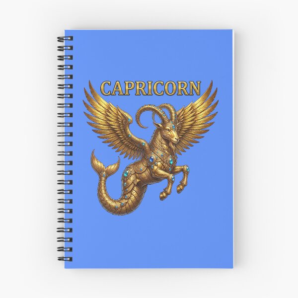 Item preview, Golden Capricorn Zodiac Winged Sea Goat Design designed and sold by Utopian-Magic.