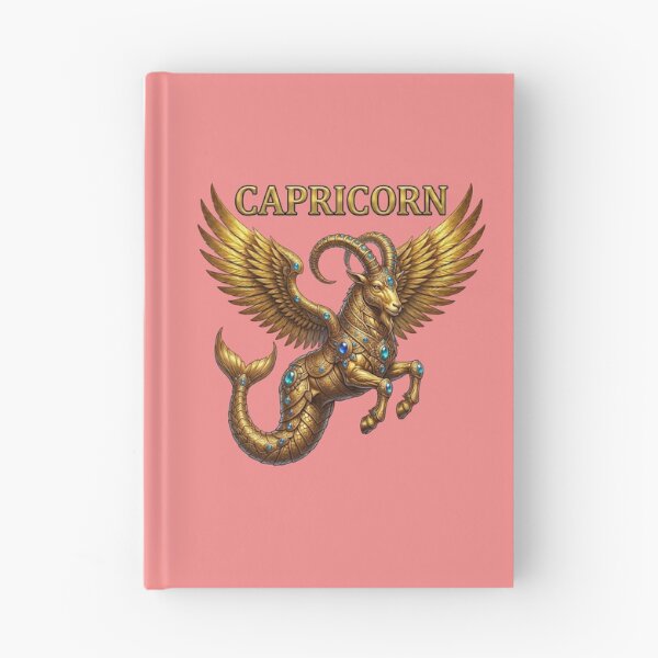 Item preview, Golden Capricorn Zodiac Winged Sea Goat Design designed and sold by Utopian-Magic.