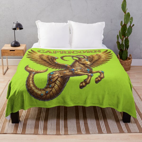 Item preview, Golden Capricorn Zodiac Winged Sea Goat Design designed and sold by Utopian-Magic.